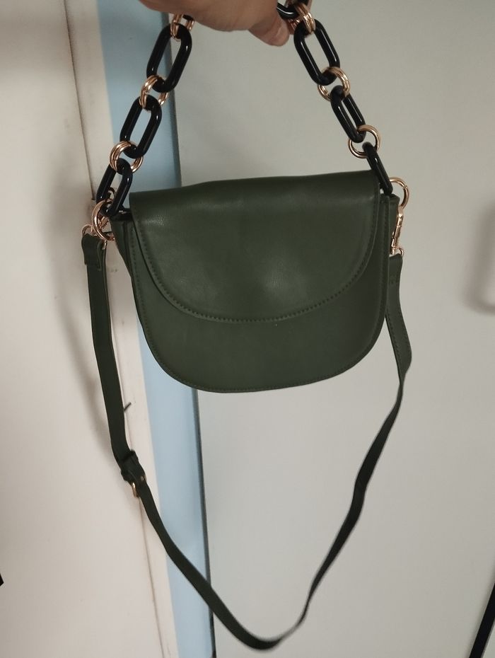 Sac bandoulière vert kaki La Redoute - photo numéro 2
