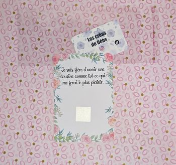 Carte a gratter message