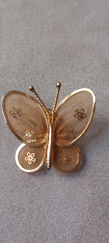 Broche pendentif papillon vintage