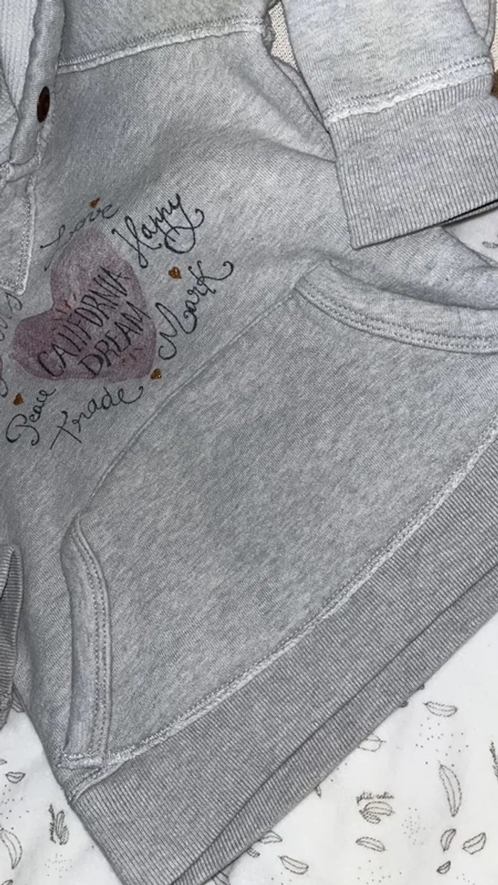 Pull Levi’s gris chiné fille 4 ans - photo numéro 5