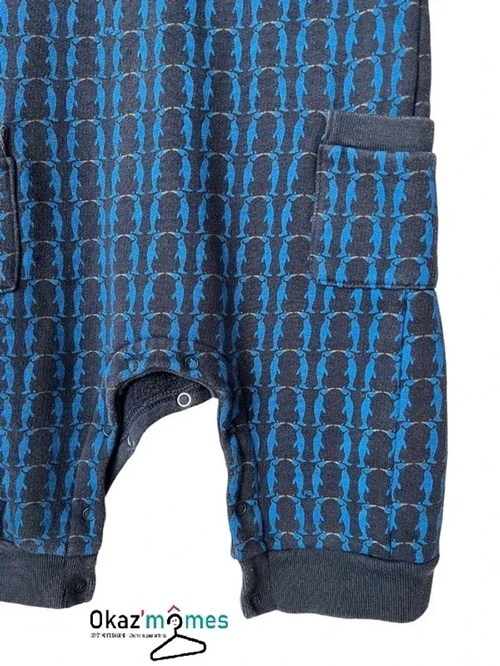 Combinaison longue marine (pingouins) - Petit Bateau 6 mois (67cm) - photo numéro 9