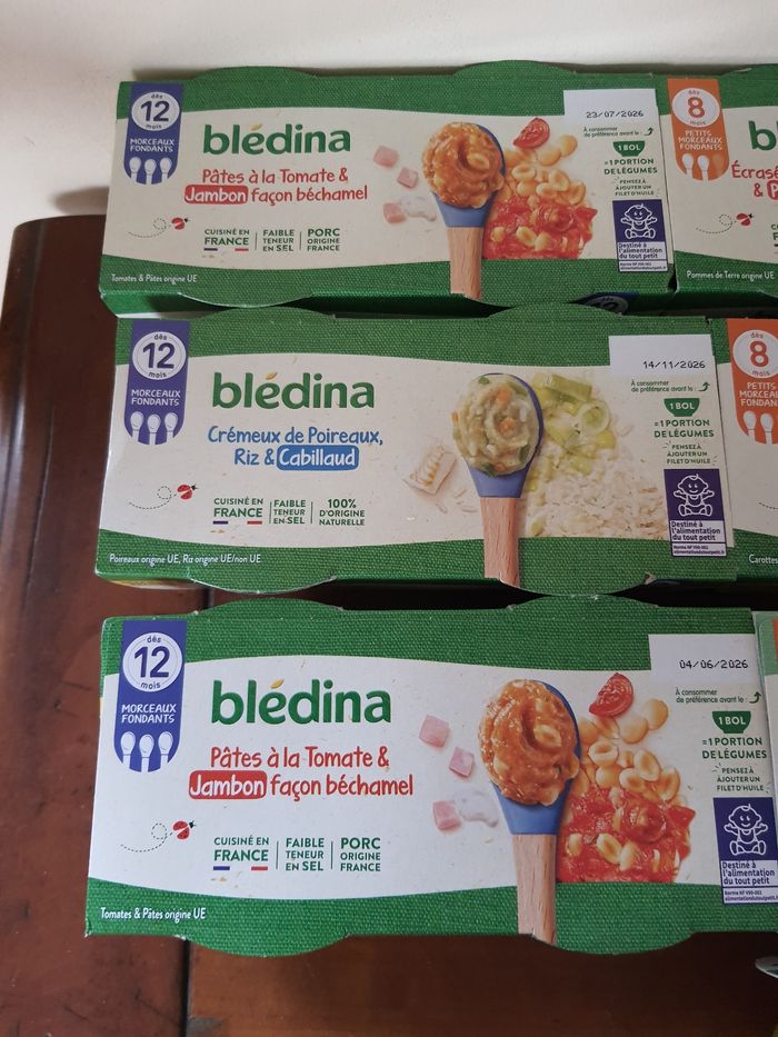 Lot de 7 packs de 2 bols repas Bledina - photo numéro 2
