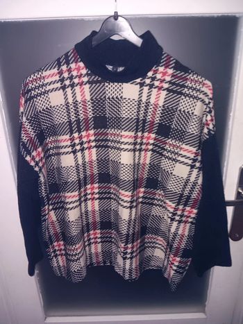 Pull à carreaux  vintage taille m