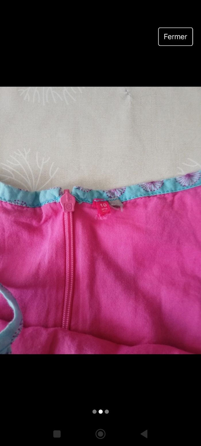 Débardeur à bretelles rose 10 ans orchestra 2€ - photo numéro 2