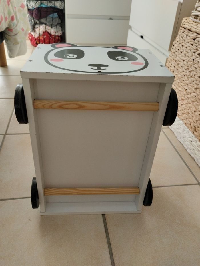 Chariot panda en bois - photo numéro 5