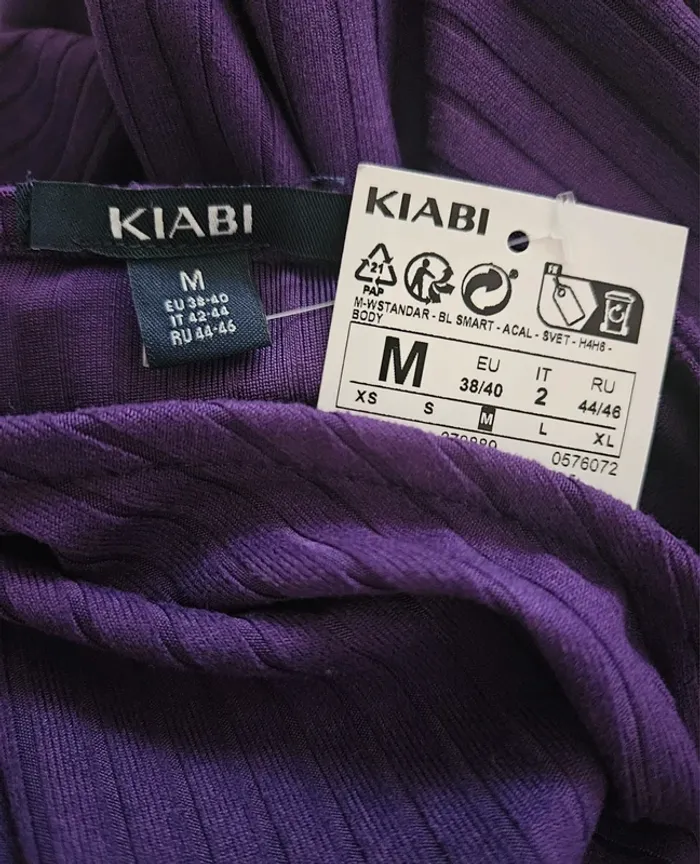 Body violet Kiabi Taille M Neuf - photo numéro 4