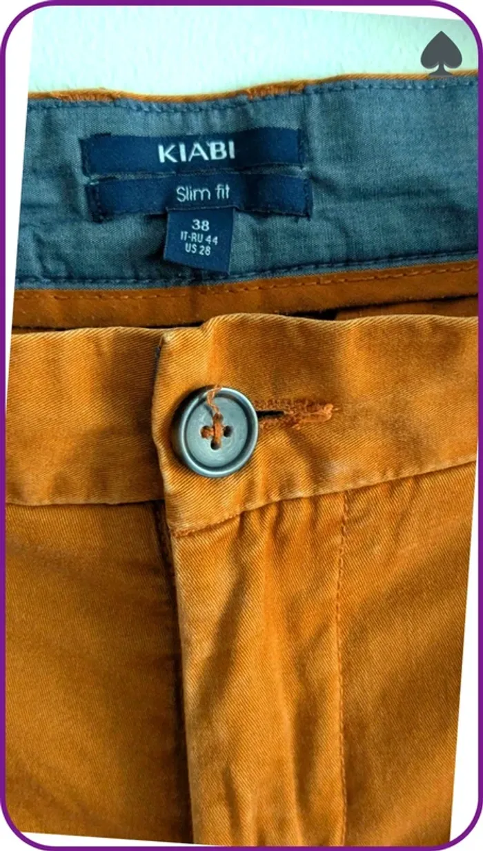 Chino homme slim fit 38 - photo numéro 3