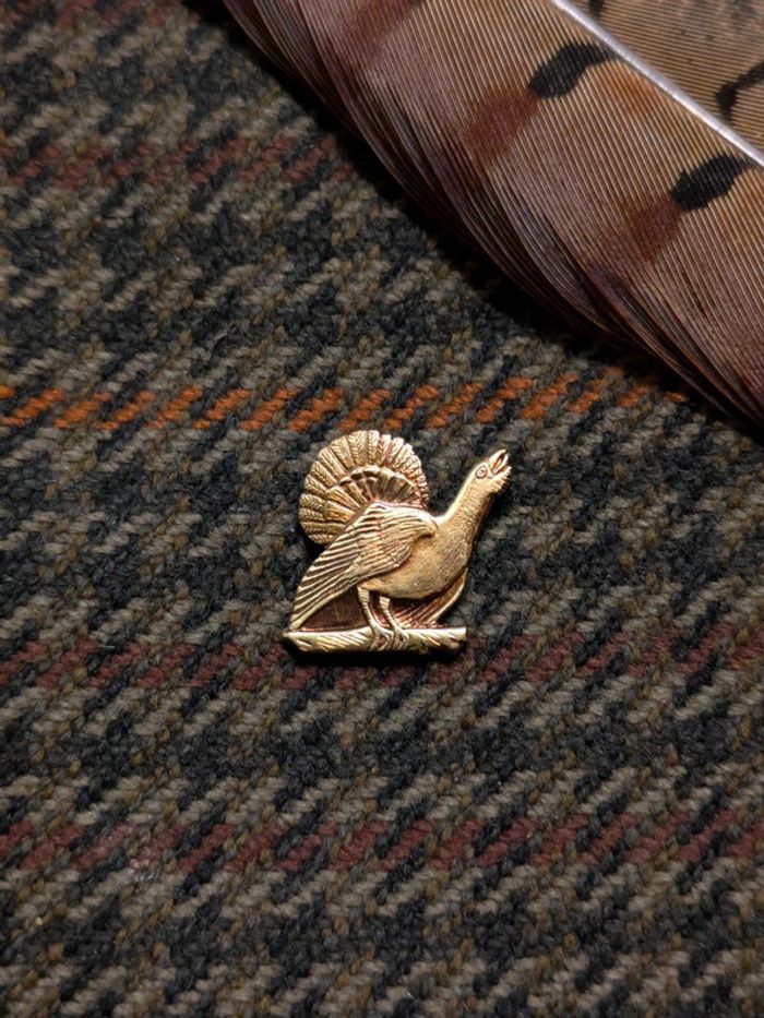 Pin's Grand Tétras ou Tétras lyre, chasse, hunting.