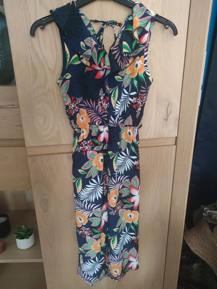 Combi pantalon fluide fleurs