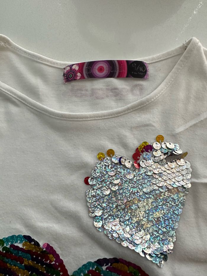 T-shirt Desigual taille 9/10 ans - photo numéro 8