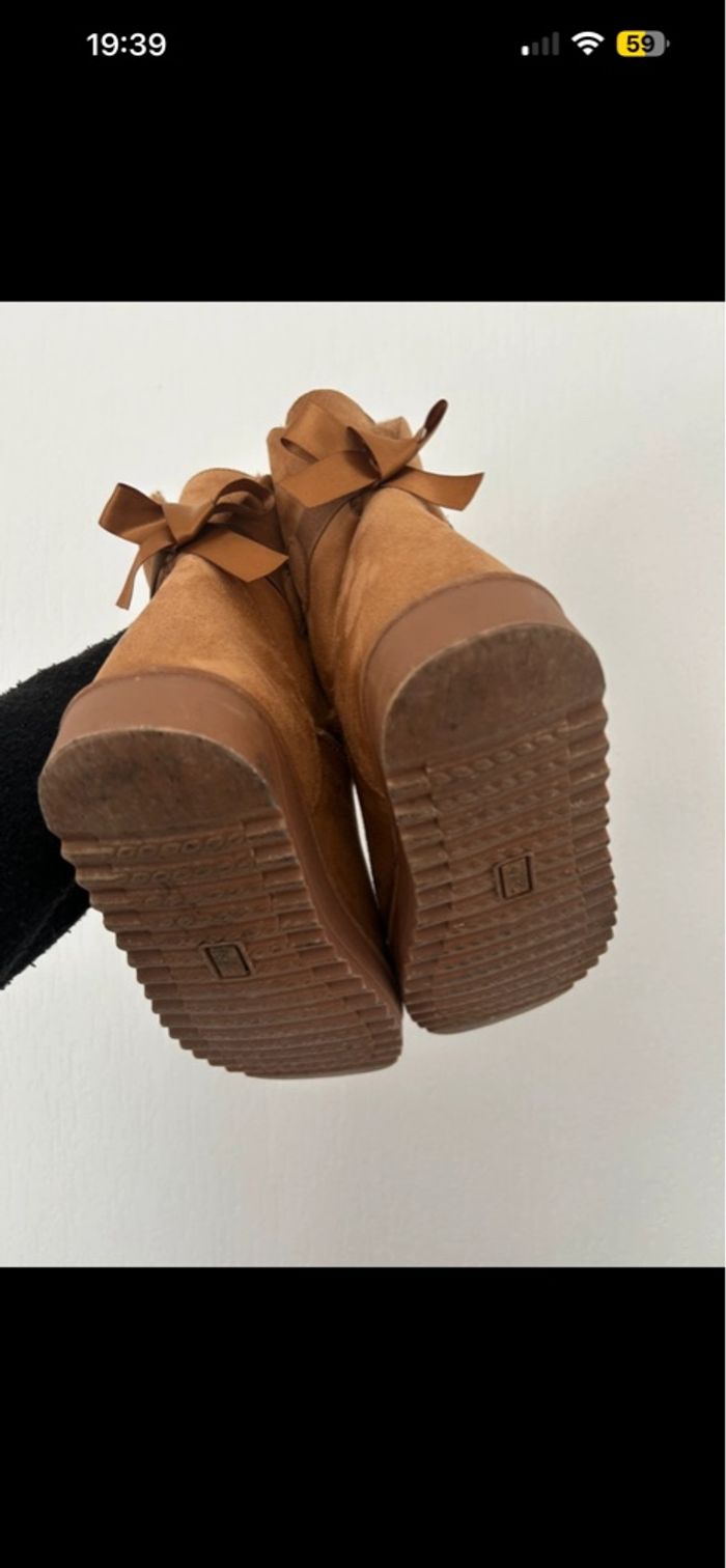 Boots marron camel - photo numéro 8