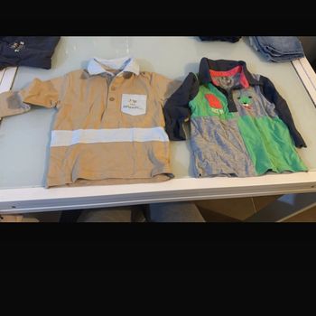 2 tee shirt manches longues garçon 12 mois