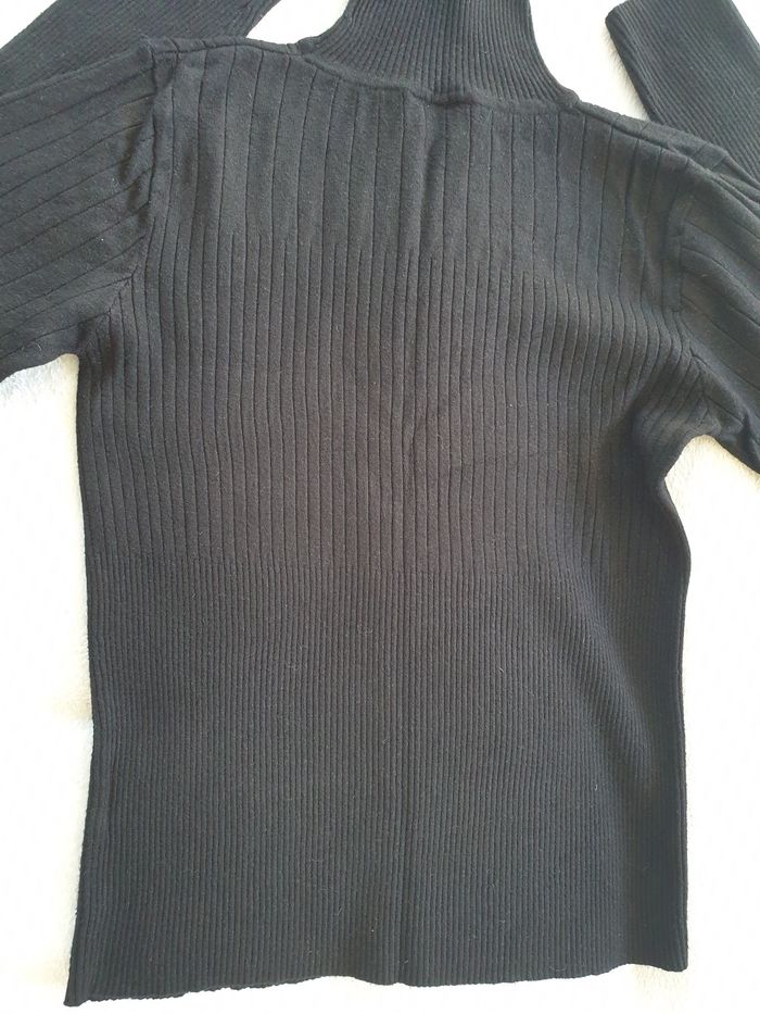 Pull noir femme L a col roulé - photo numéro 7