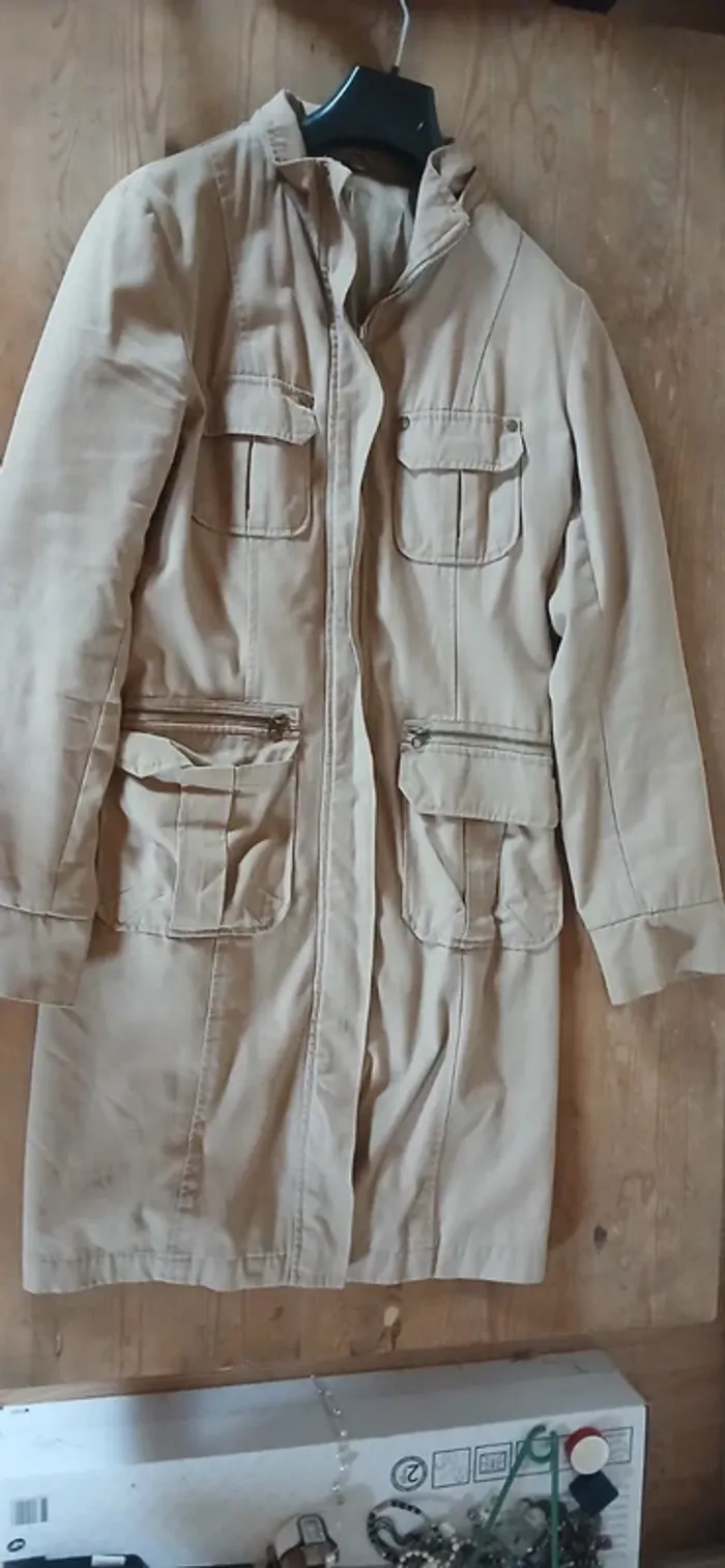 Long manteau beige - photo numéro 5