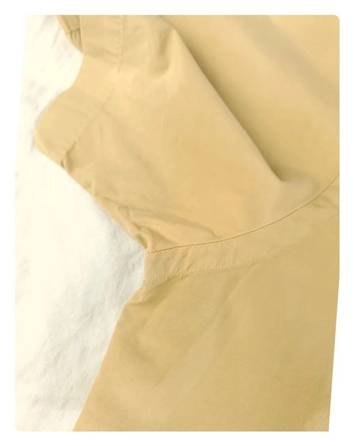 Chemise Ralph Lauren beige pastel manche courte logo rouge M - photo numéro 10