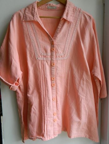 Chemisier grande taille 60 manches courtes "Daxon"