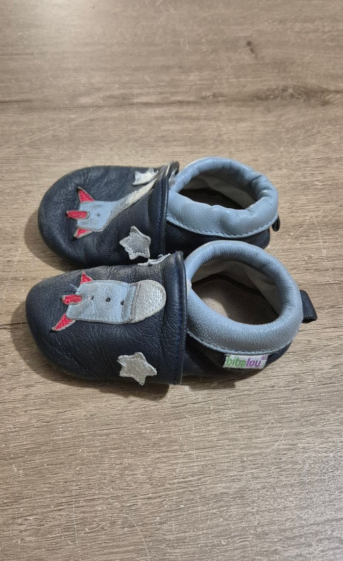 Lot chaussons souples en cuir 12-18 mois - photo numéro 7
