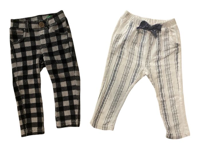 Lot de 2 pantalon 1 an bébé - photo numéro 5