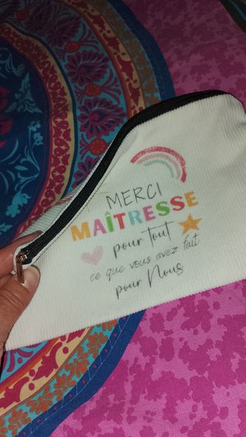 Pochette, trousse Merci Maîtresse pour tout ce que vous avez fait pour nous
