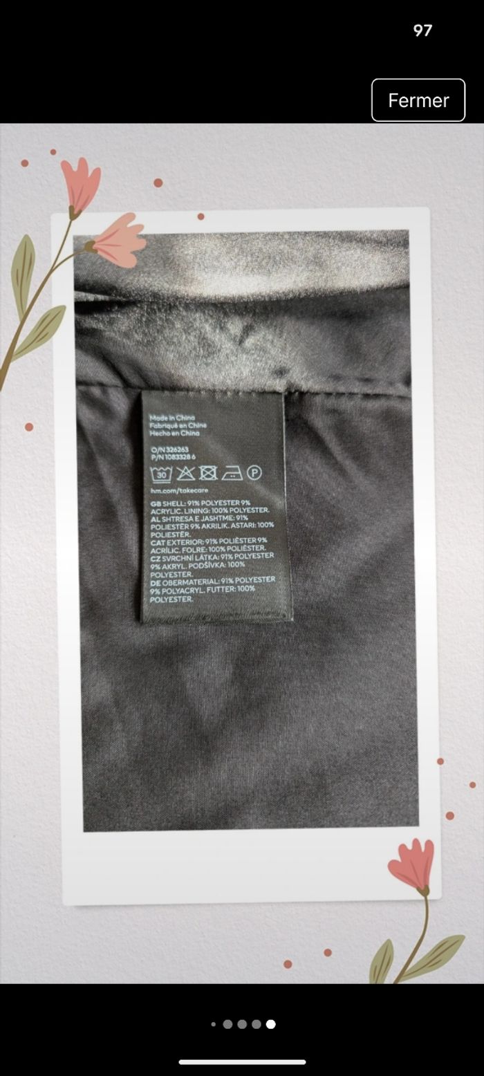 Manteau ceinturé H&M - photo numéro 5