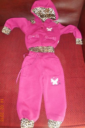 Ensemble de jogging fille 12-18 mois / Mon petit coeur