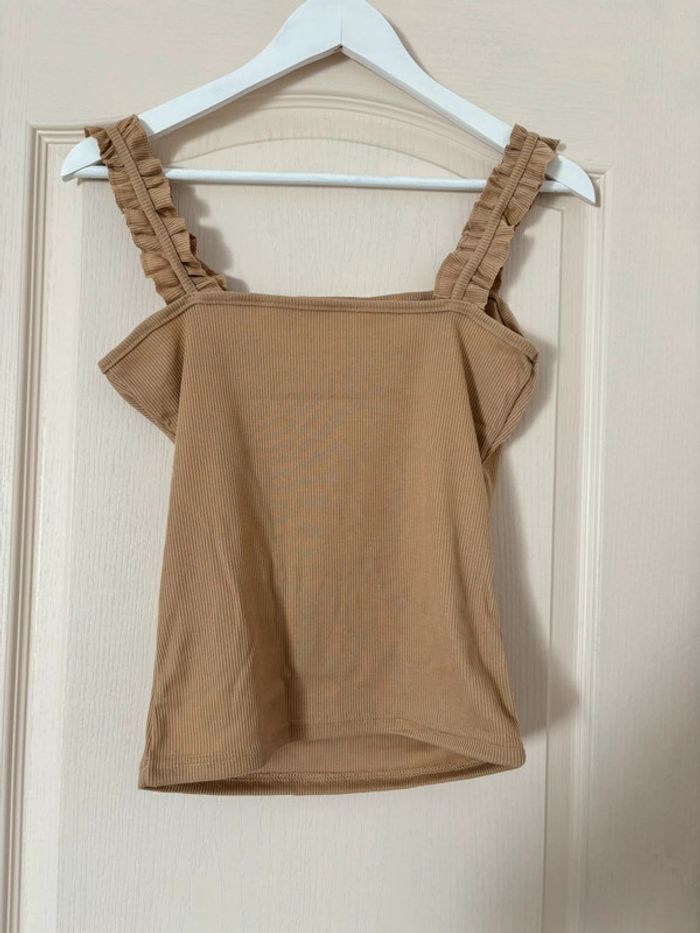 Top débardeur beige - photo numéro 4