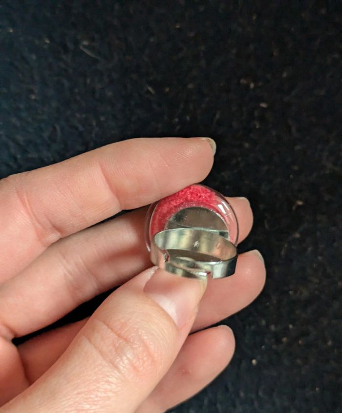 Bague ronde en verre style pylônes - photo numéro 3