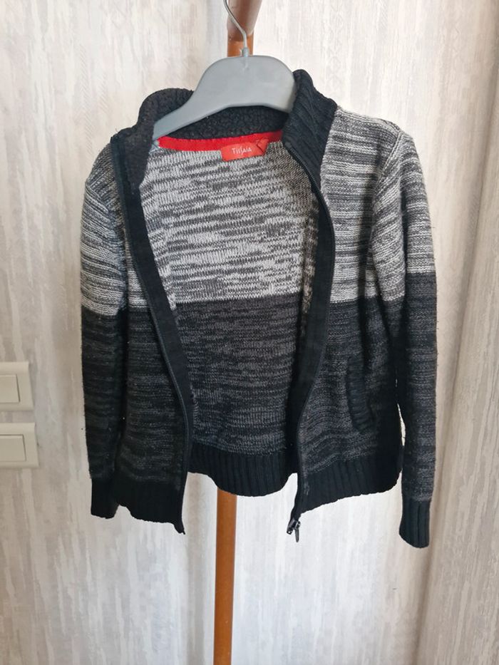 Gilet zippé enfant garçon 4 ans Tissaia Acrylique - photo numéro 2