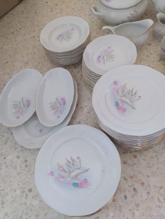 Service vaisselle porcelaine