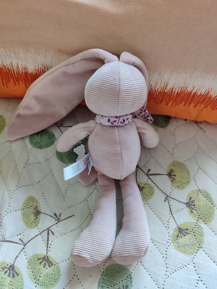 Doudou lapin rose kaloo - photo numéro 2