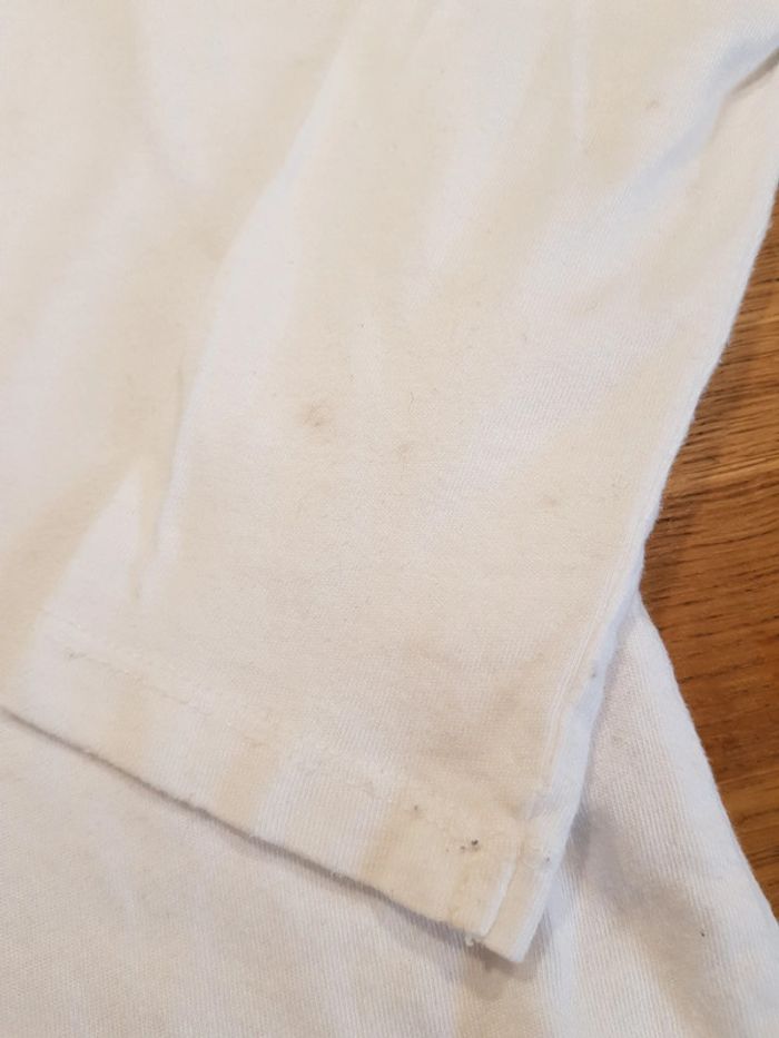 T-shirt manches longues blanc motif cœur 5 ans fille - photo numéro 5