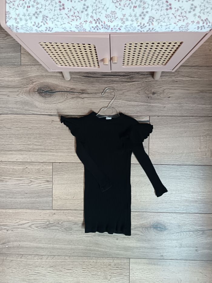 Robe côtelé noire 2/3 ans shein - photo numéro 2