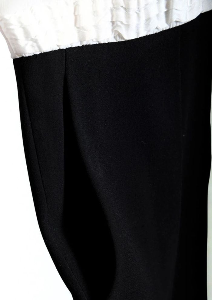 Robe chic moulante noir et blanc Claudie Pierlot Taille 36 - photo numéro 5