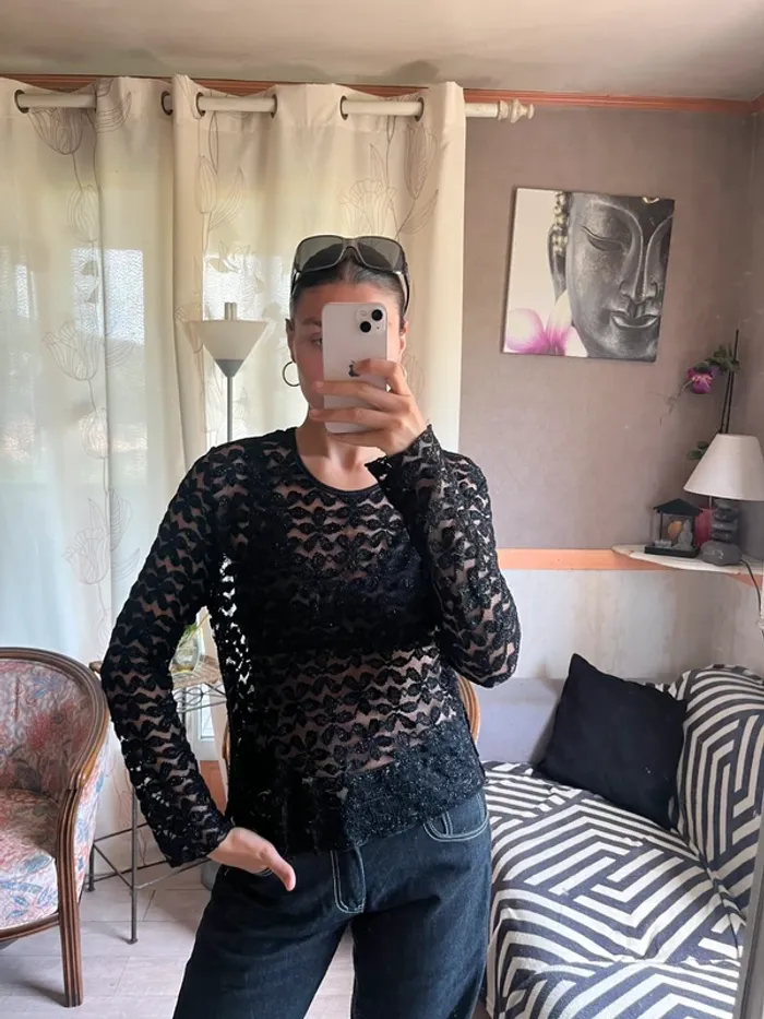 Top bohème champêtre vintage dentelle Ibiza Summer