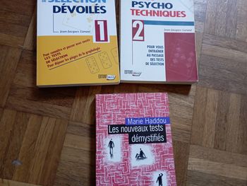 Lot de 3 livres de tests psychotechniques 