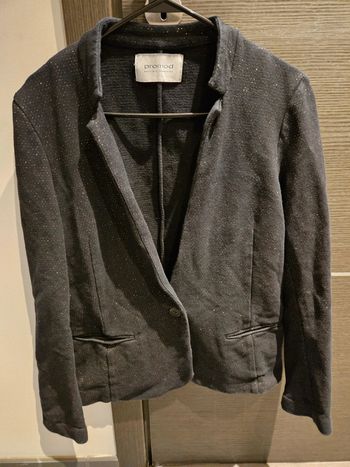 Veste noire et dorée femme