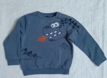 Kiabi sweat dragon bleu 5 ans