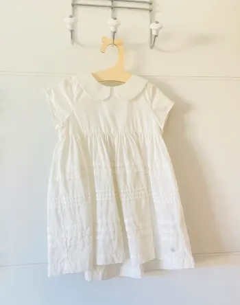 Robe blanche cérémonie Petit Bateau neuve