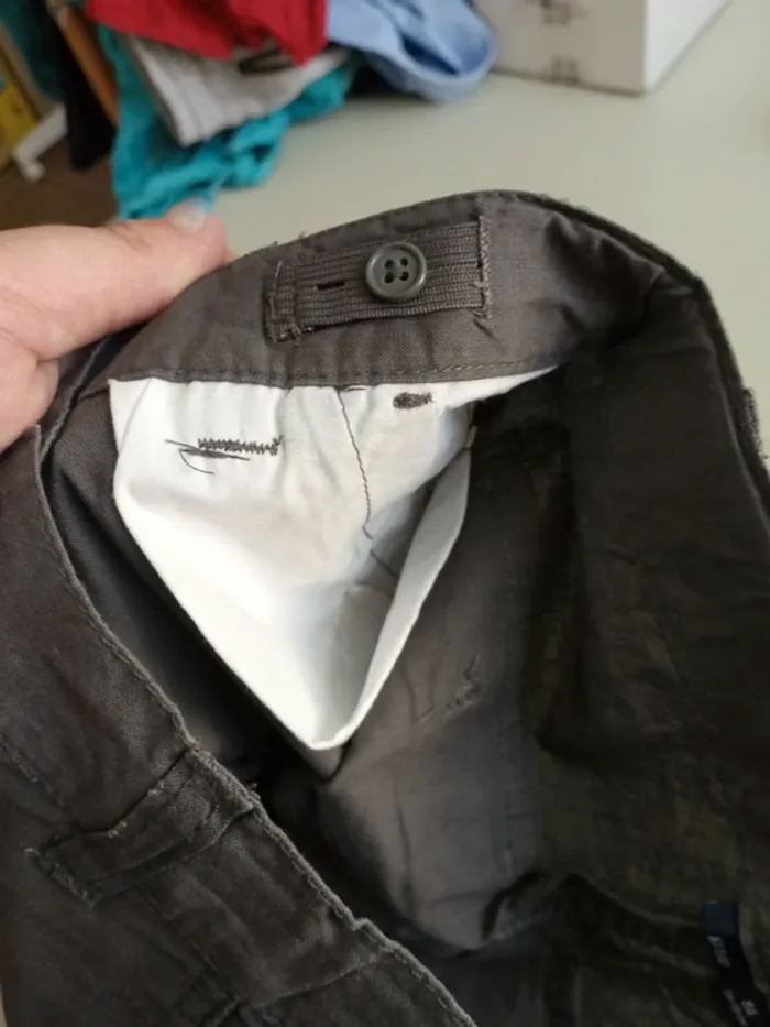 Bermuda réglable à l'intérieur taille 8 ans Kiabi gris foncé - photo numéro 5