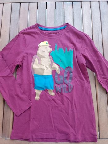 Tee shirt manches longues go wild 6-7ans