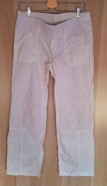 🤰PANTALON Blanc de Grossesse Taille 38 Marque ESPRIT