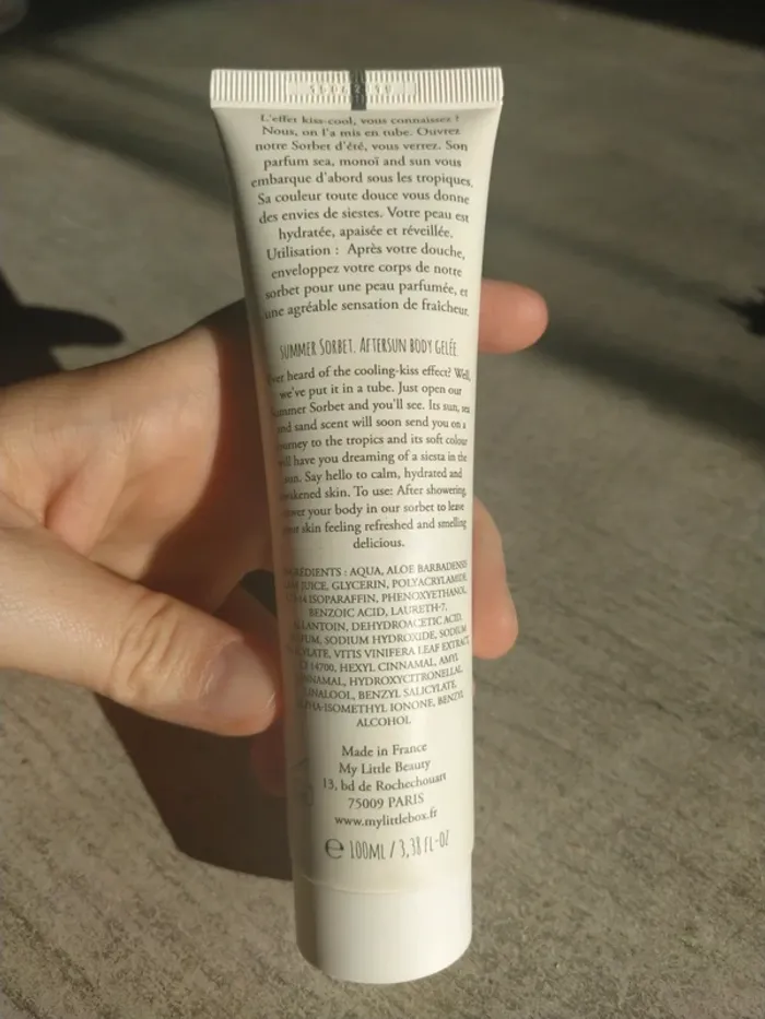 Sorbet d'été gelée après soleil my little beauty - photo numéro 3