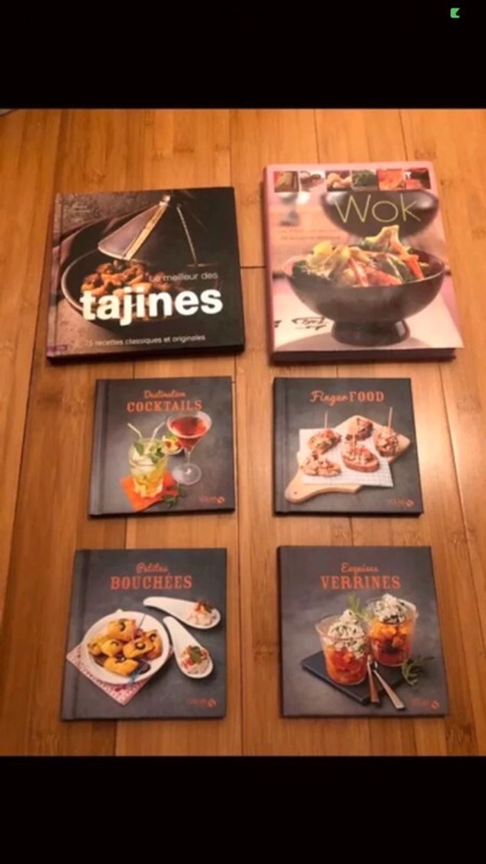 Lot livres de cuisine
