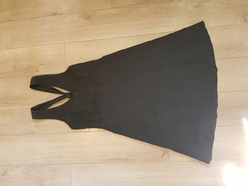 Robe noire en  lin