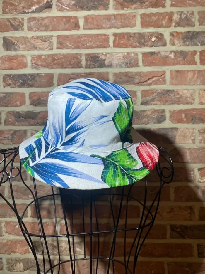 Chapeau Bob Herman Taille S blanc à motifs floral - photo numéro 5