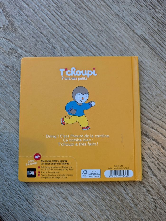 Livre T'choupi mange à la cantine - photo numéro 2