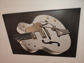 Tableau toile guitare Gretsch 60 x 40 cm *neuf*