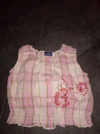 Débardeur chemisier fille 2 ans