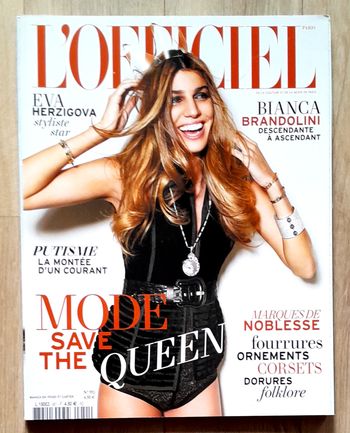 Magazine l'Officiel n°951 décembre 2010 - janvier 2011 spécial Bianca Brandolini