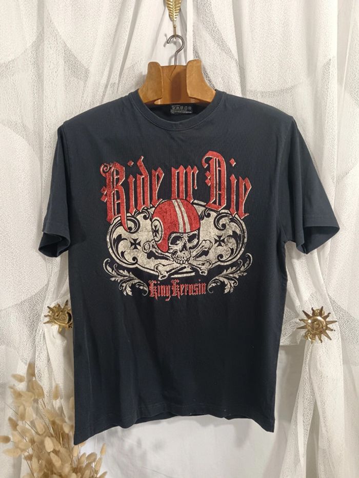 Tee shirt motard old school | King Kerosin | t. M - photo numéro 5